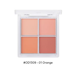 ODBO Signature 4 Shades Blusher #01 Orange