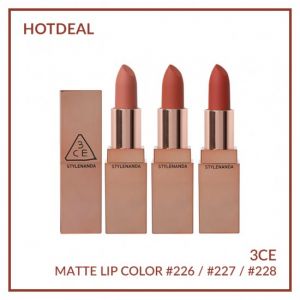 [3CE] Matte Lip Color 226, 227, 228